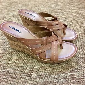 Unr8ted Brown Wedge Sandal